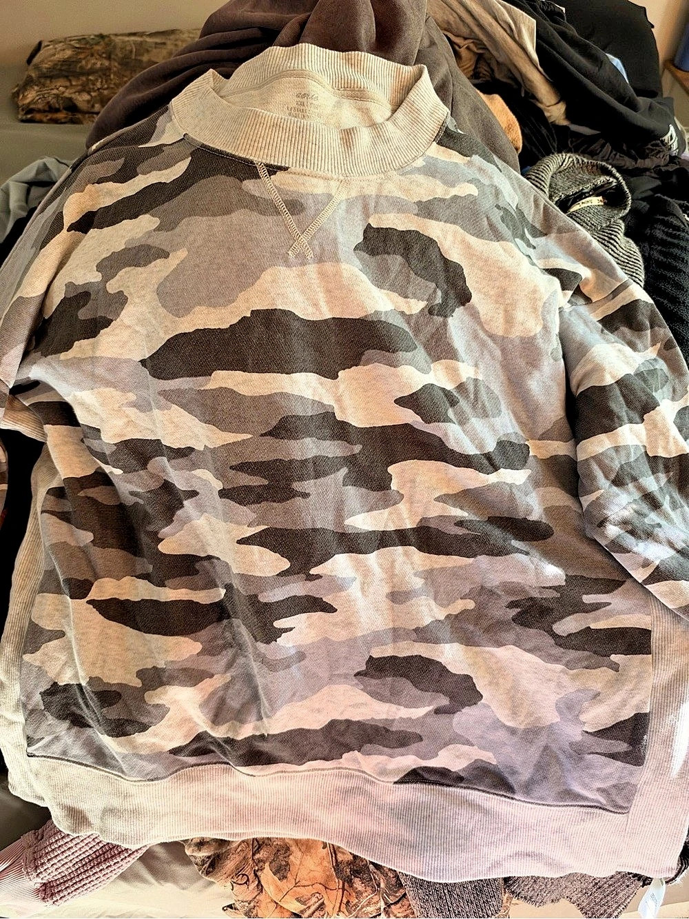 Aerie Camo Crew Neck Sweatshirt